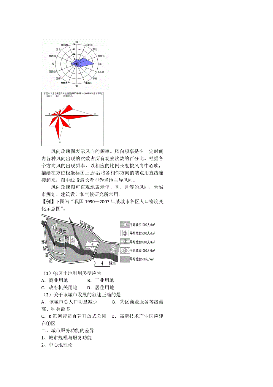 【精品】北京市第四中学高考地理人教版总复习专题学案 城市为什么有大有小？_第2页