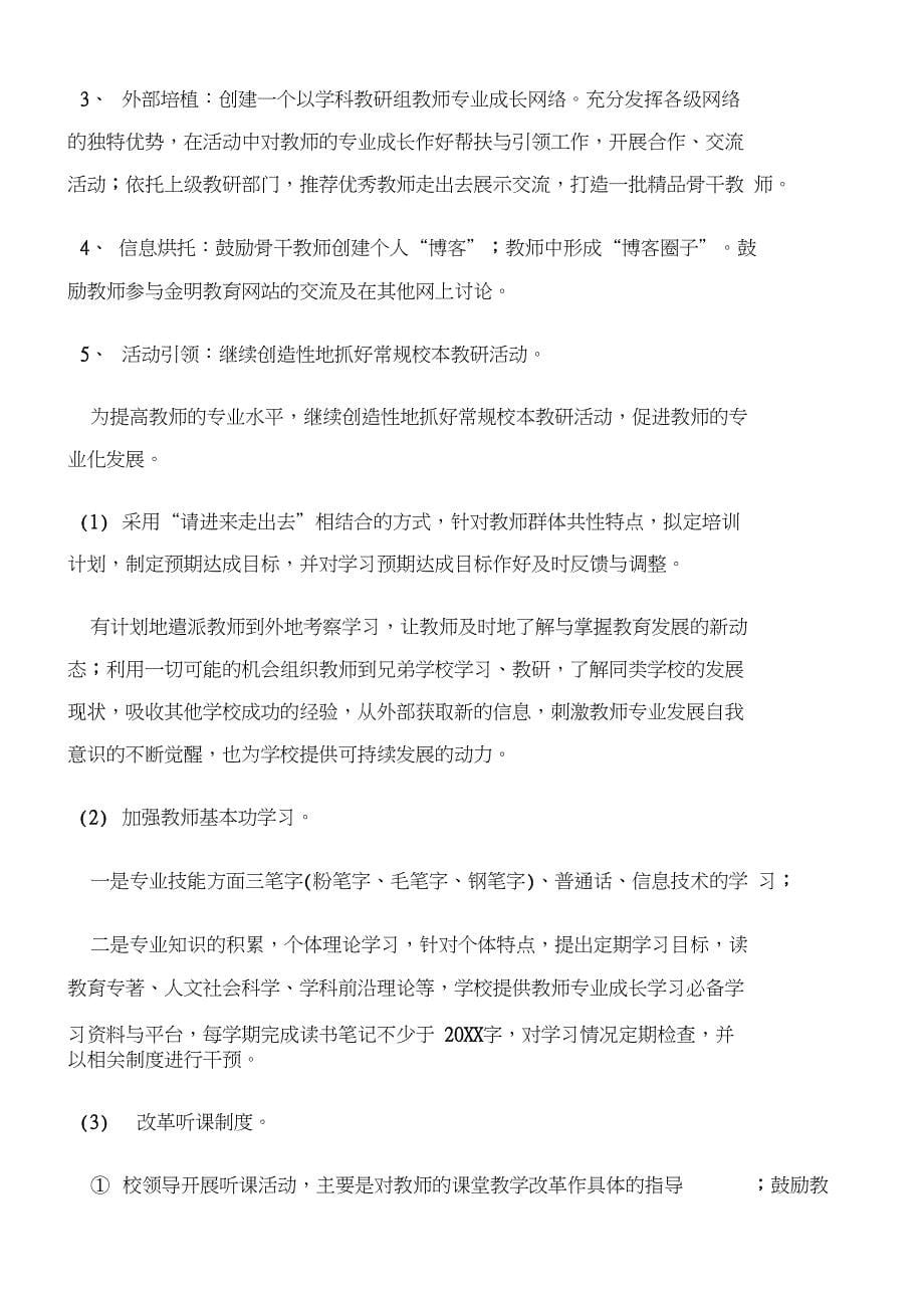 学校教师专业成长计划_第5页