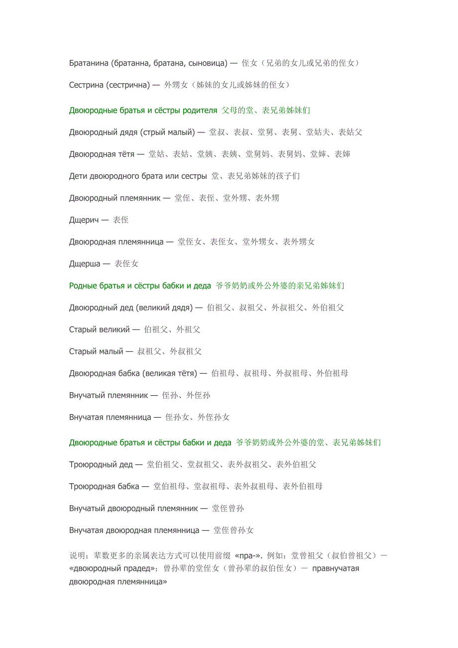 俄语亲属关系称谓大全 (2)_第4页