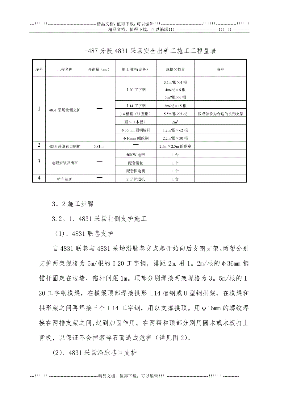 -487分段4831采场安全出矿技术施工方案_第2页