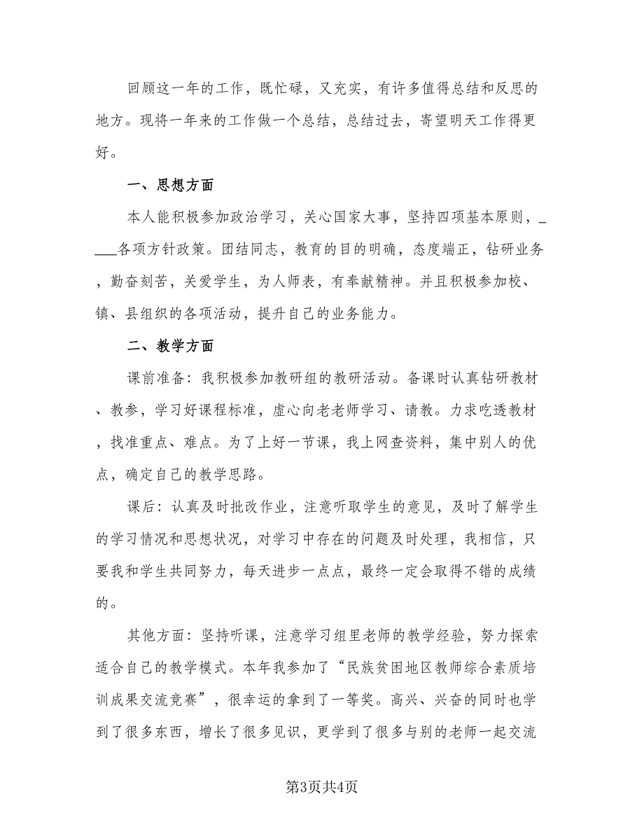 教师个人试用期总结模板（二篇）.doc_第3页