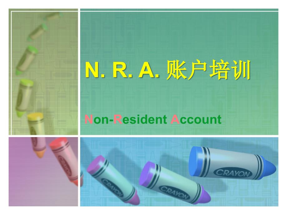 NRA账户培训PPT课件_第1页