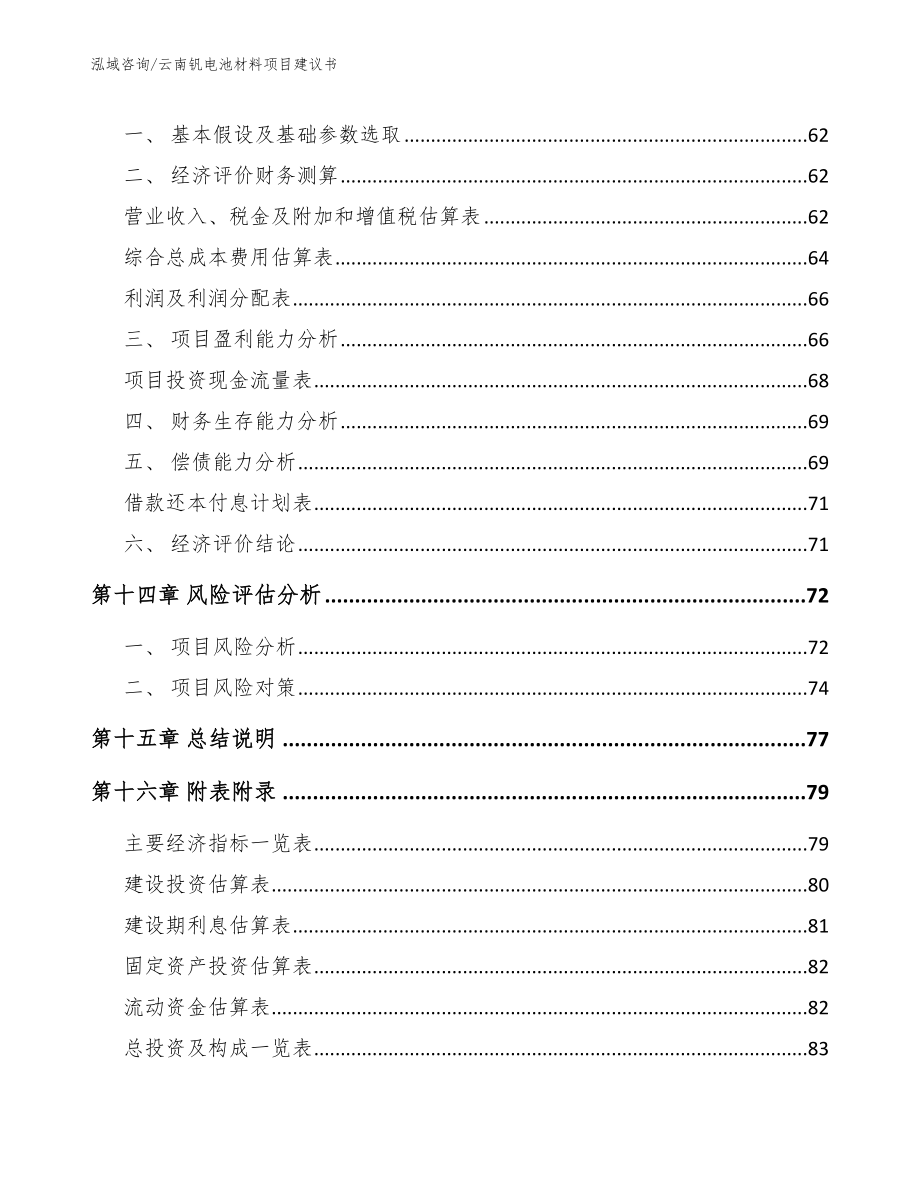 云南钒电池材料项目建议书（参考模板）_第4页