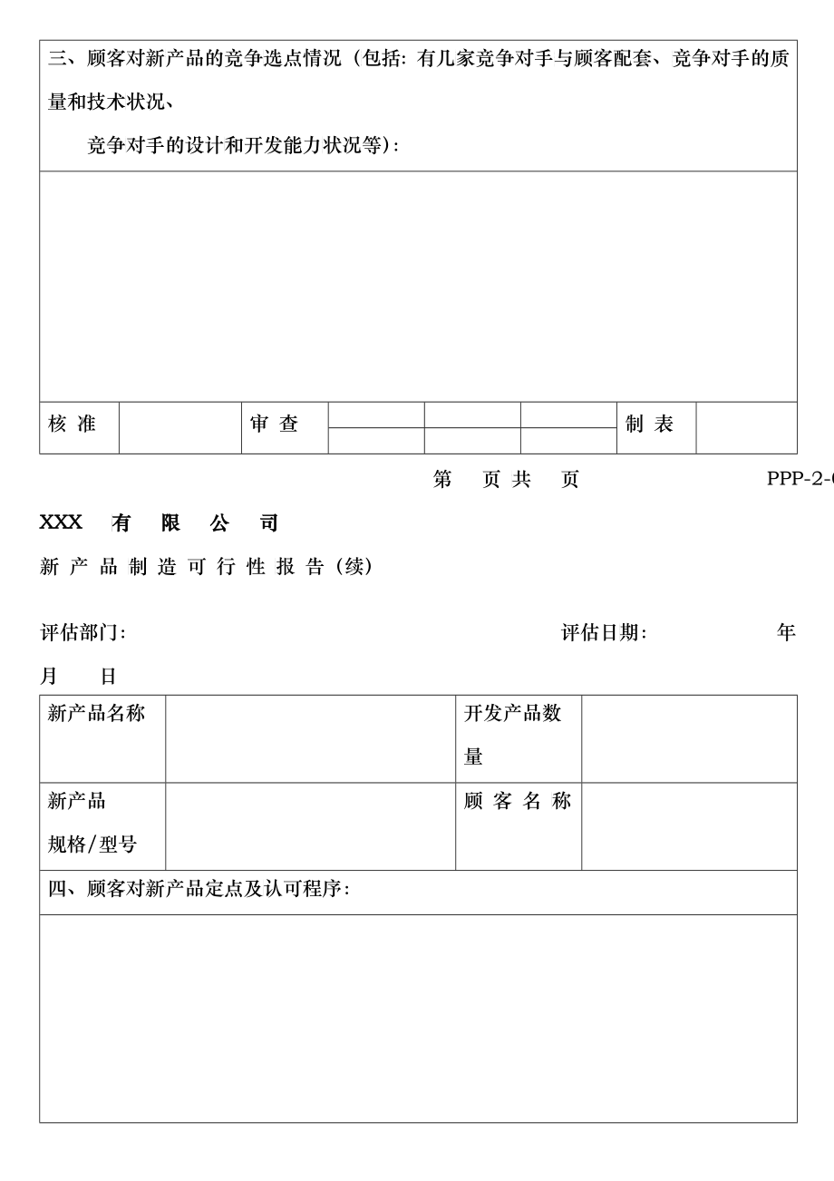 APQP常用表单汇总_第2页