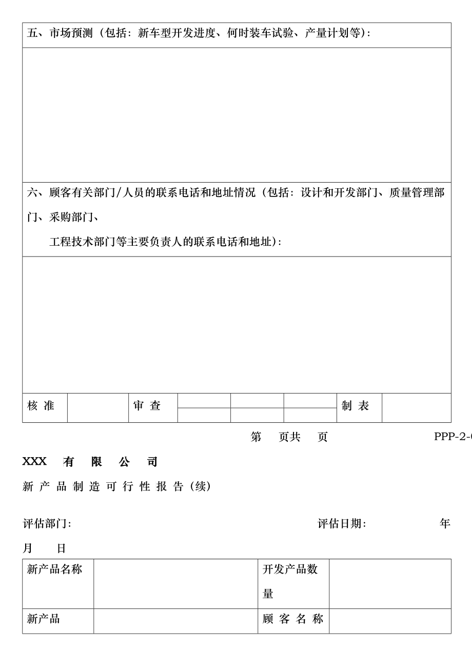 APQP常用表单汇总_第3页