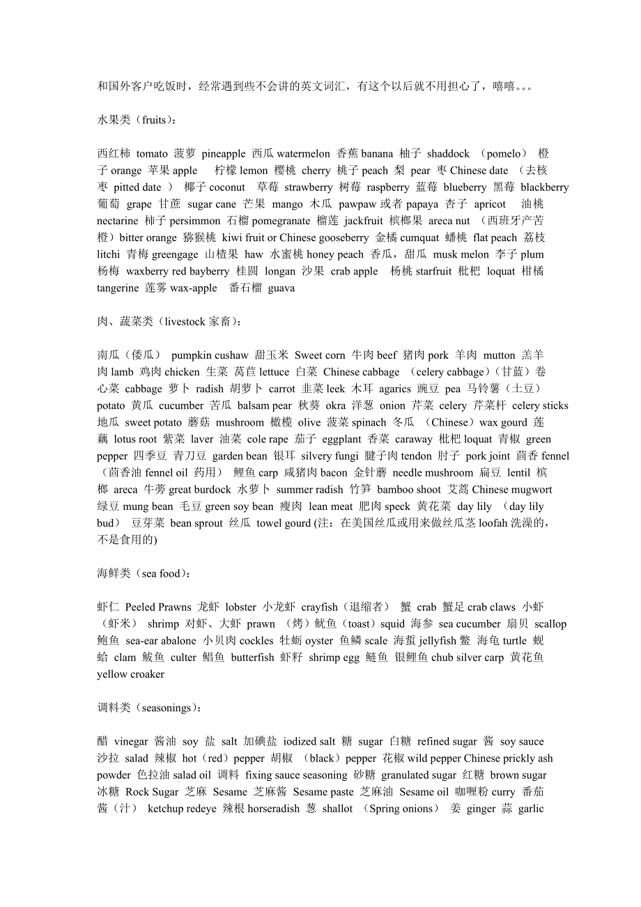 实用英文词汇-吃饭的学问.doc_第1页