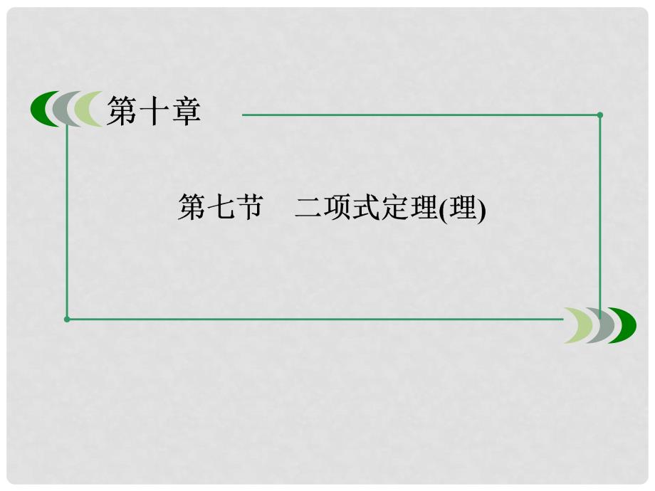 高考数学一轮总复习（基础梳理导学+高频考点通关）107二项式定理课件 新人教A版_第3页