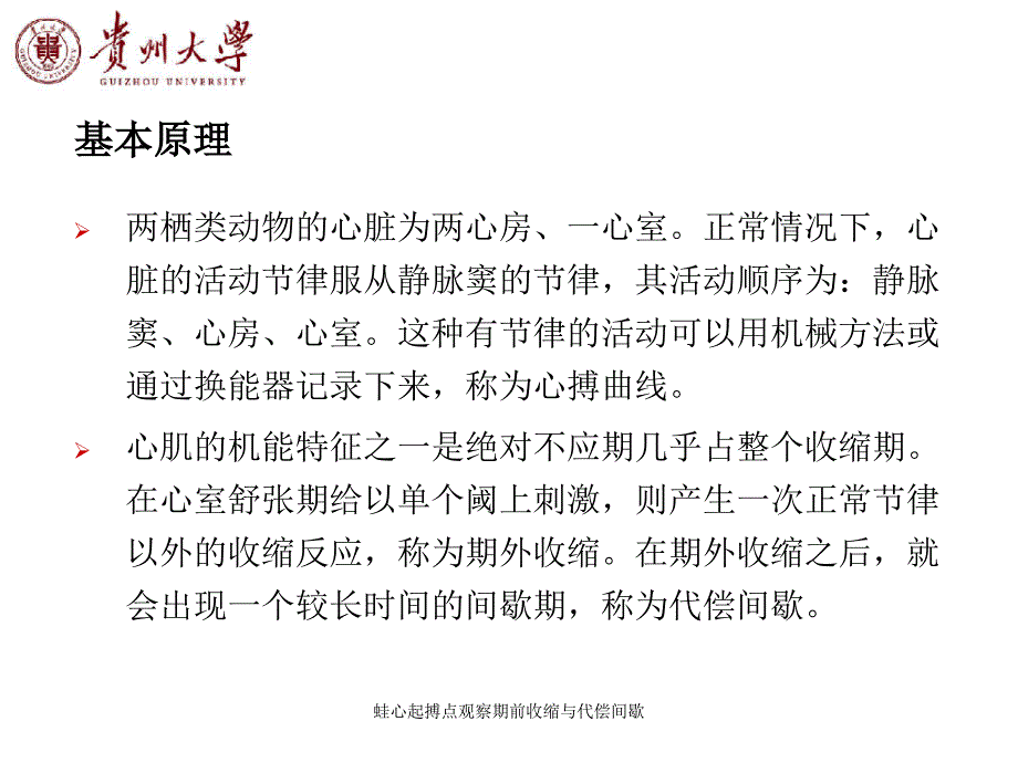 蛙心起搏点观察期前收缩与代偿间歇课件_第2页