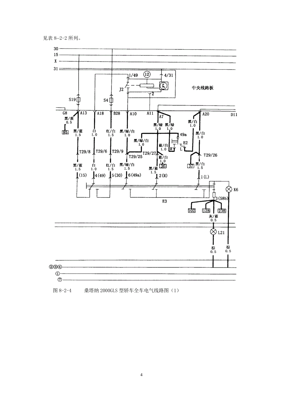 桑塔纳2000全车电路图1.doc_第4页