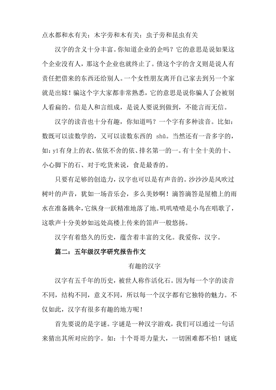 研究字迷报告作文五年级500字_第2页