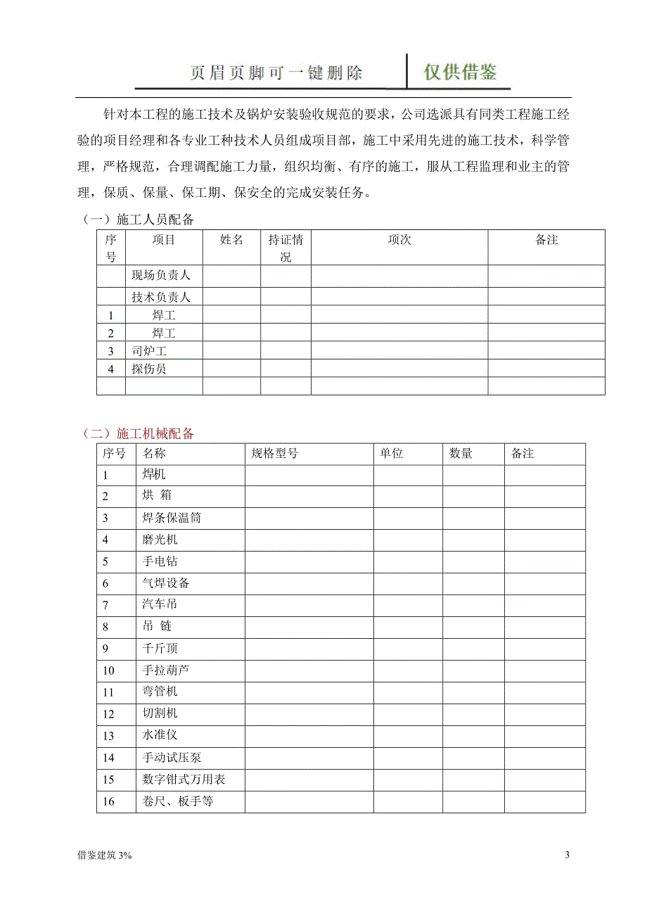 导热油炉施工方案【一类建筑】_第3页