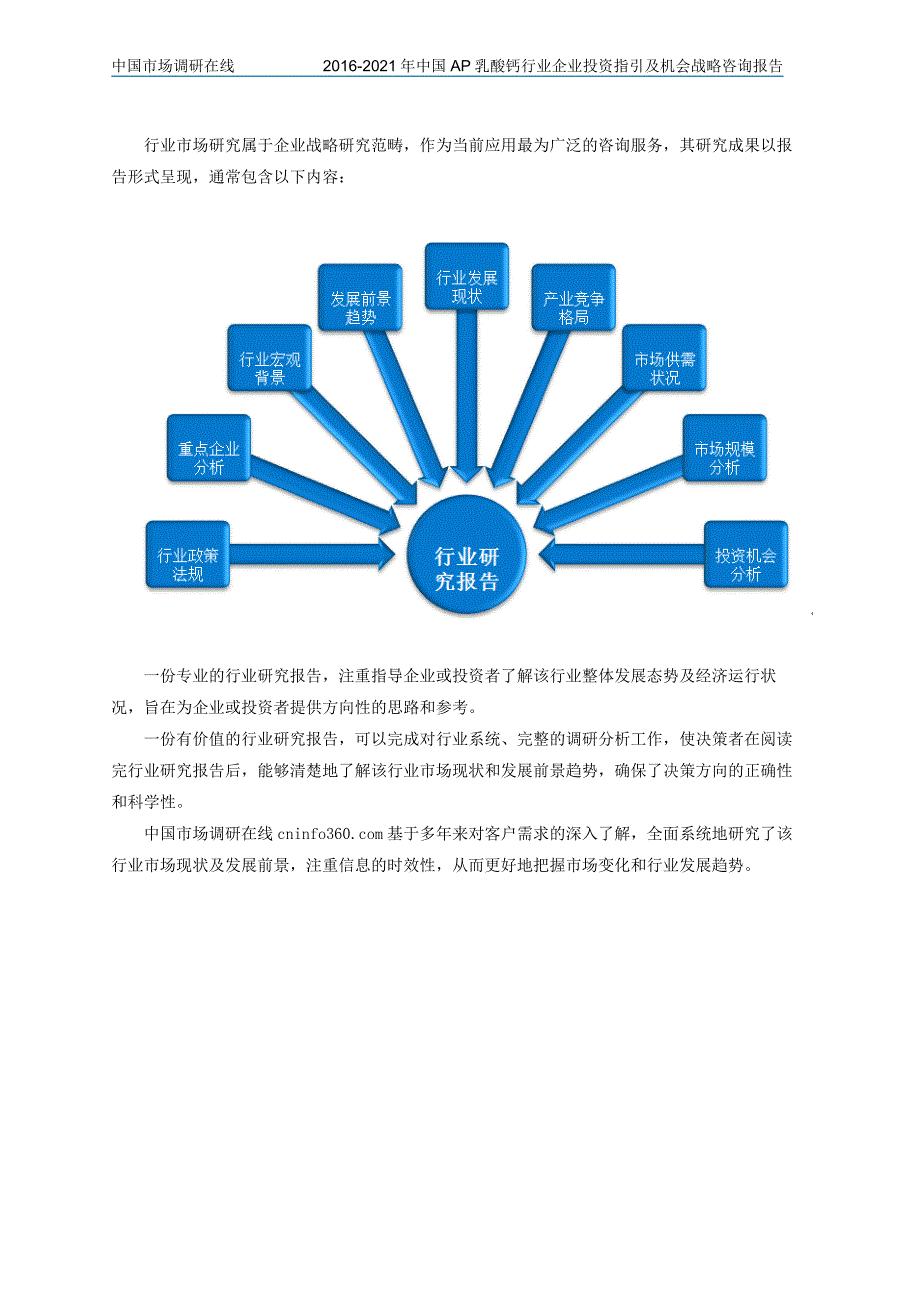 2016-2021年中国AP乳酸钙行业企业投资指引及机会战略咨询报告_第2页