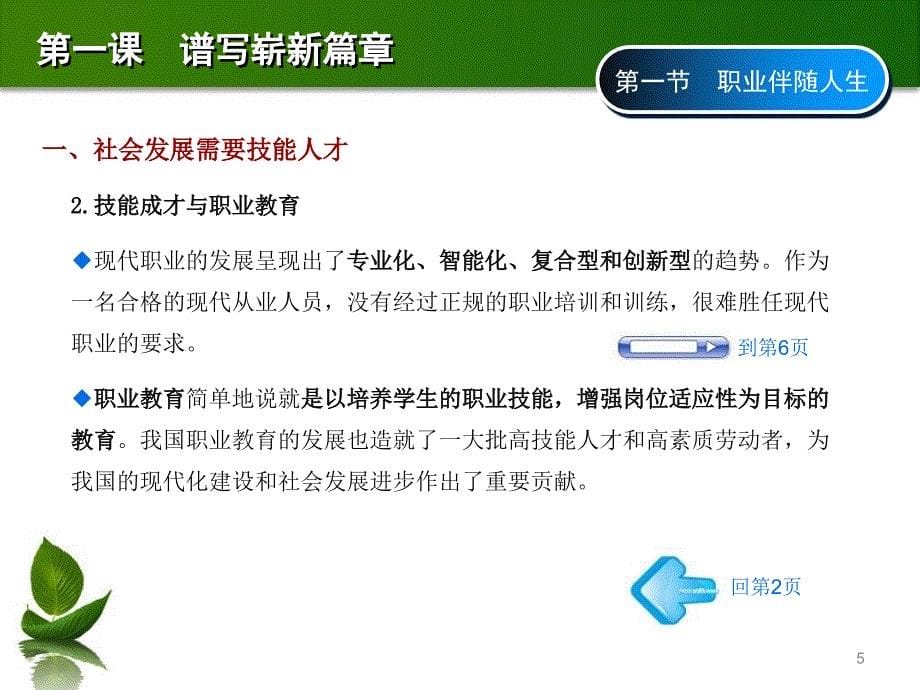 德育第一课第一节职业伴随人生_第5页