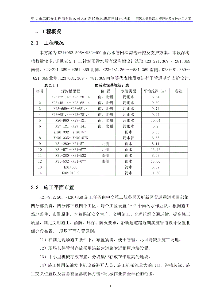 雨污水深沟槽开挖及支护专项施工方案培训资料_第3页