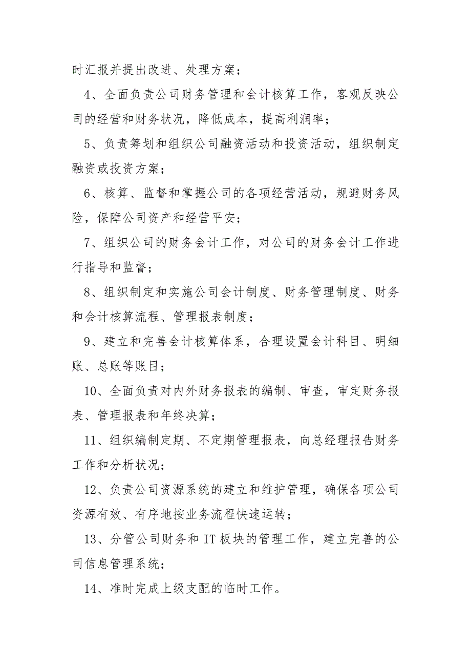 关于财务总监岗位职责范本要求三篇_第3页