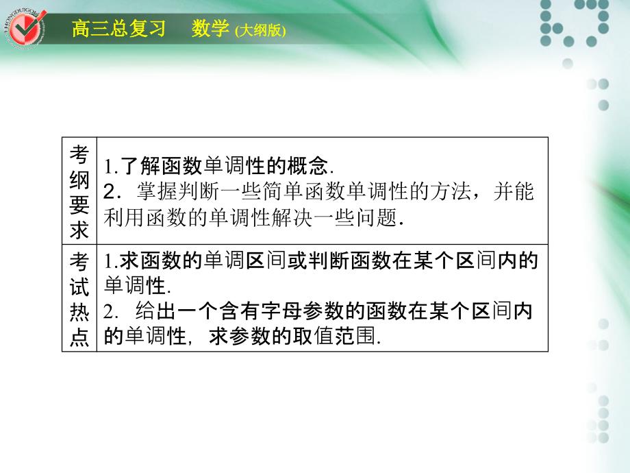 高三一轮复习函数的单调性_第3页