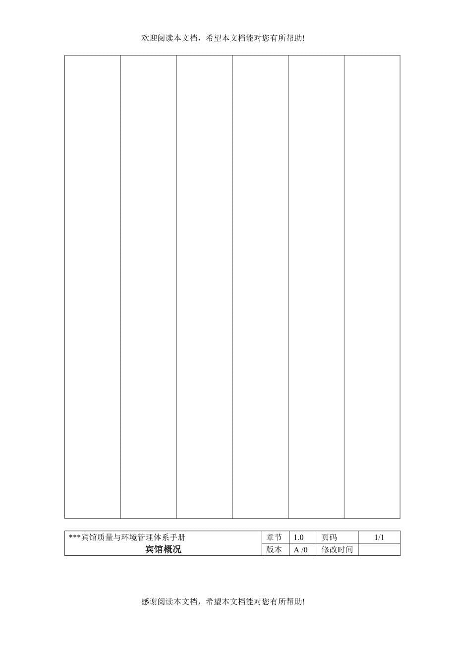 XX宾馆质量与环境管理体系手册_第5页