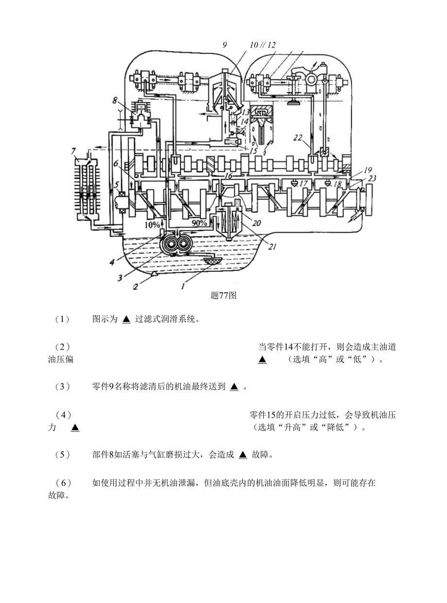 汽车专业综合理论试卷含答案_第5页