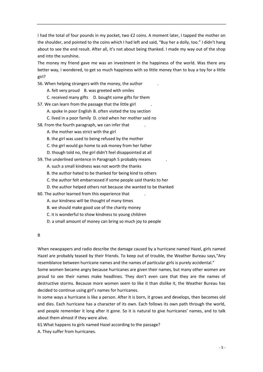 山东省德州市2012-2013学年高一英语4月月考外研社版_第5页