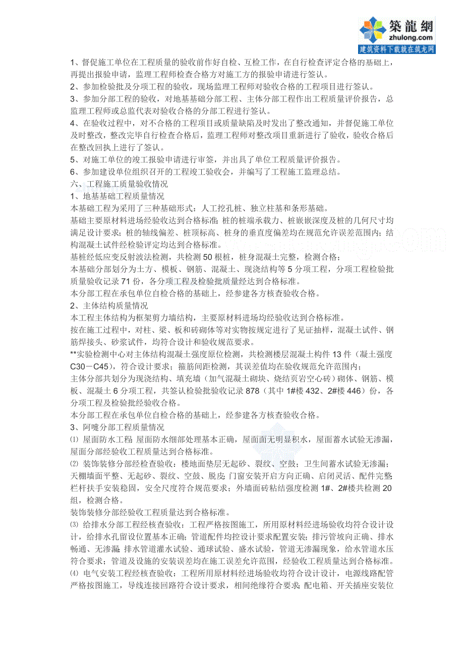 精品资料（2021-2022年收藏）某房建工程监理工作总结secret_第3页