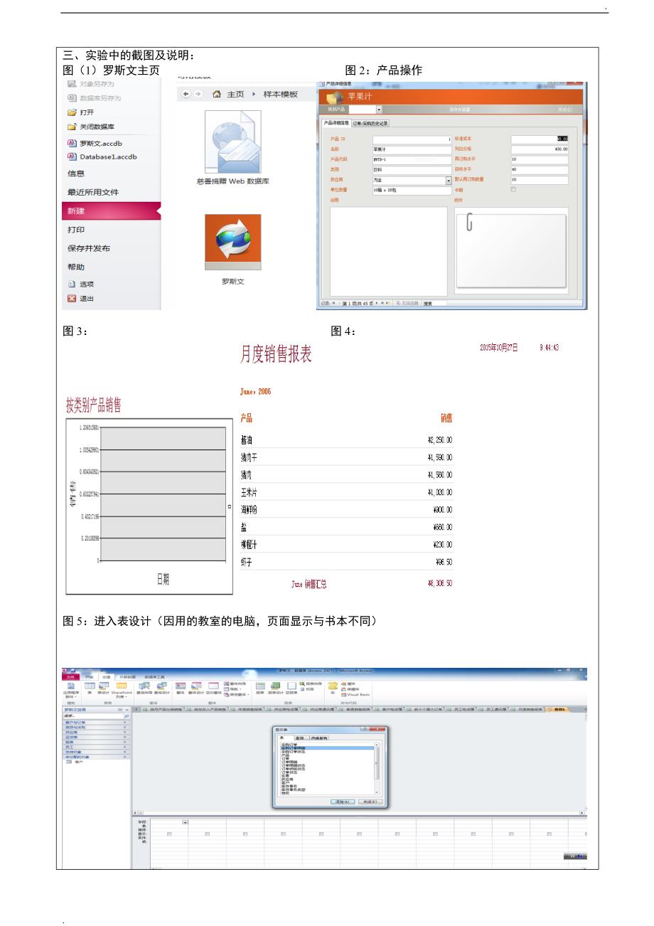 信息管理系统实验 罗斯文数据库_第3页