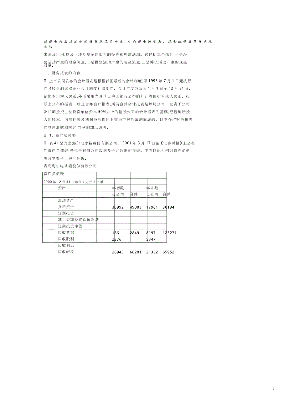 【财务管理财务分析】 上市公司财务及经营状况分析_第2页