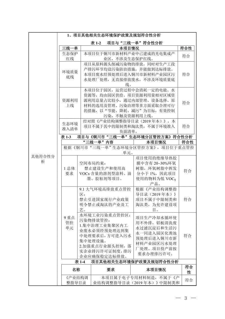 铜川光速芯材科技有限公司高性能覆铜板产业化项目环评报告.doc_第5页