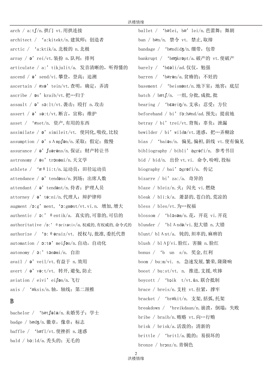 英语六级词汇表带音标.doc_第2页