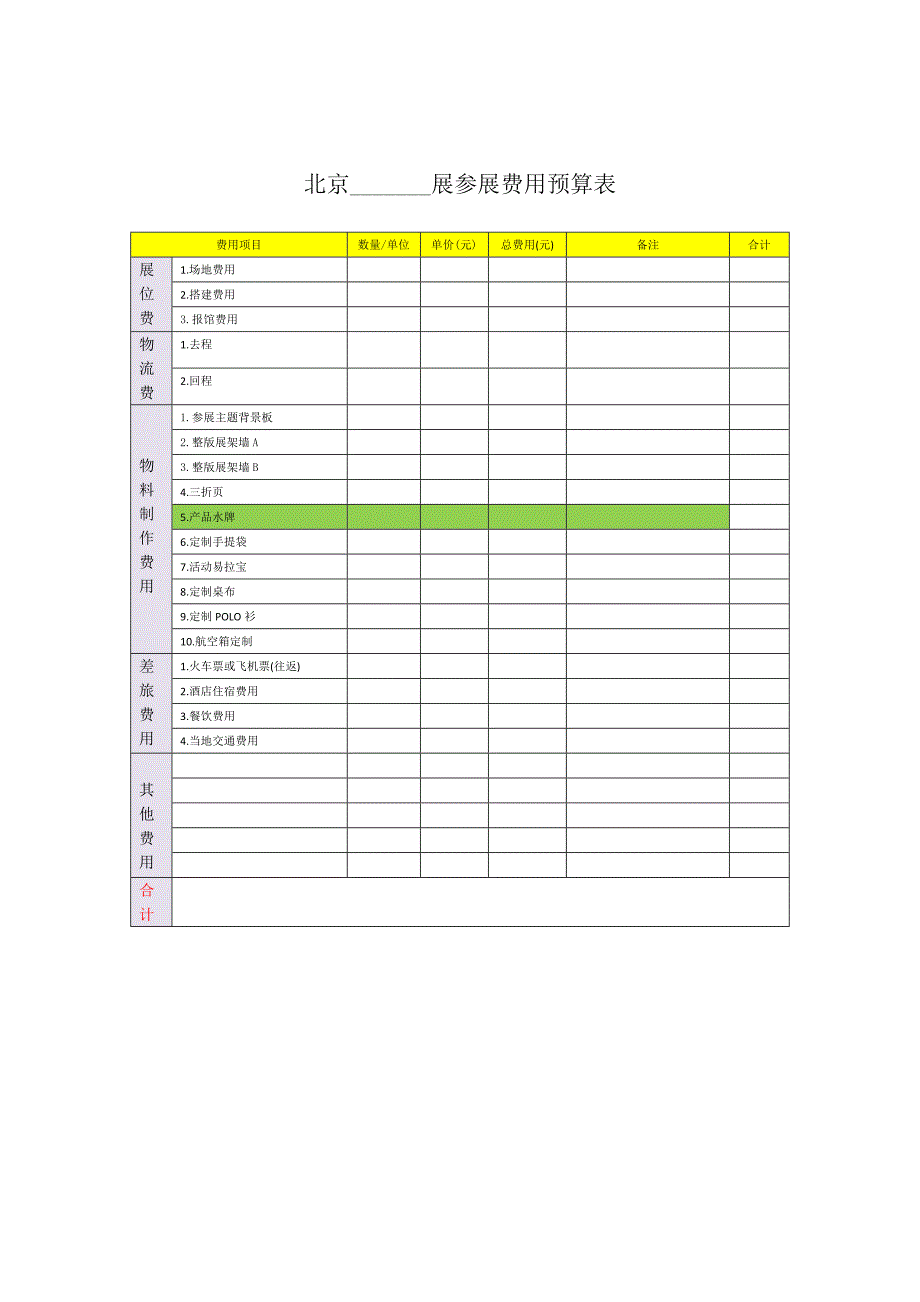 设备购置费预算表实用文档_第2页