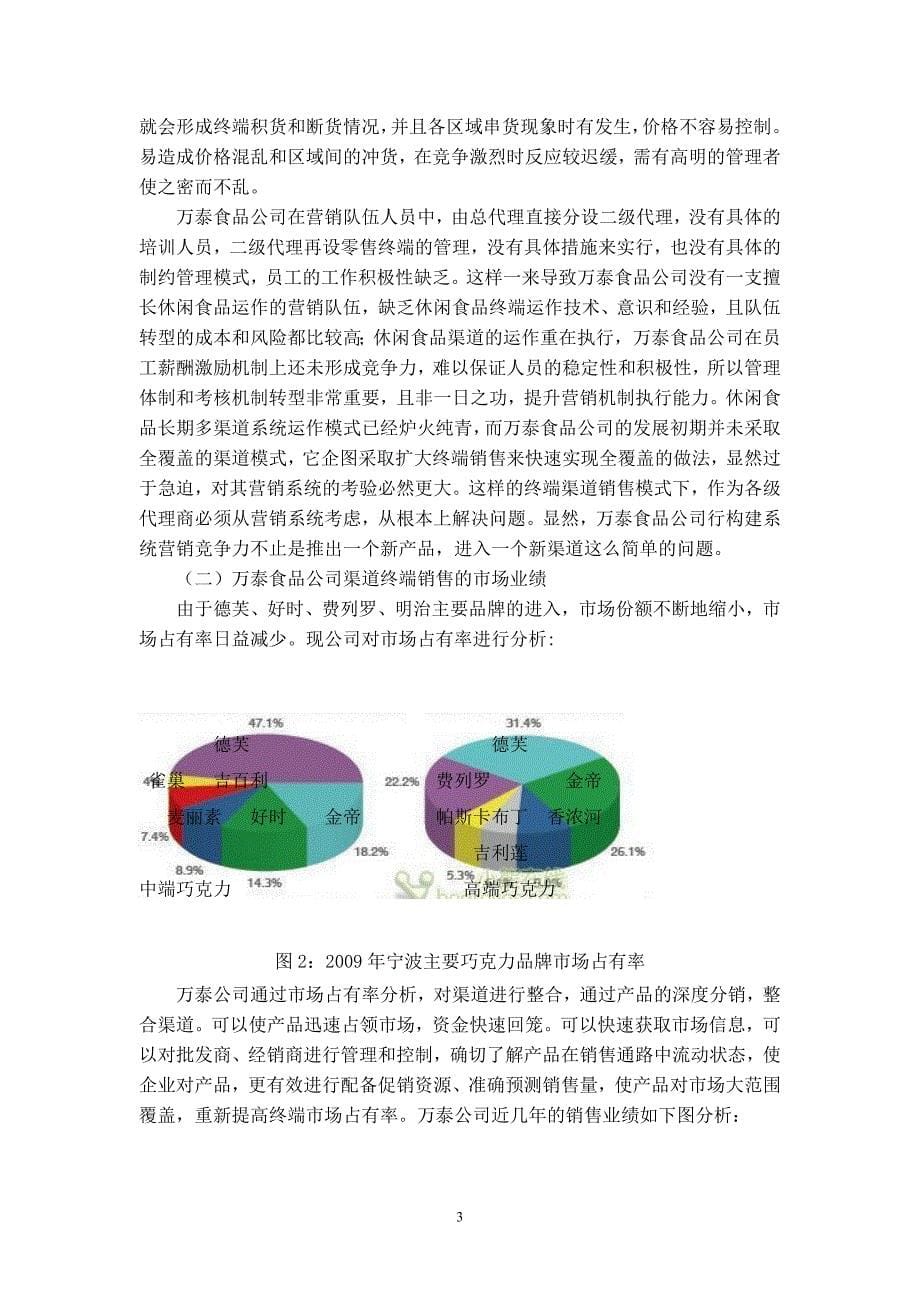 工商管理毕业论文试析万泰食品公司渠道管理_第5页