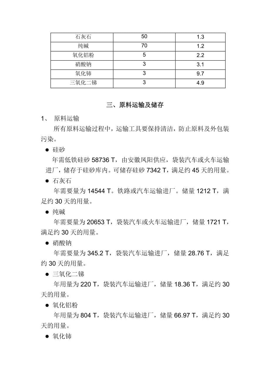 光伏玻璃工艺描述_第5页