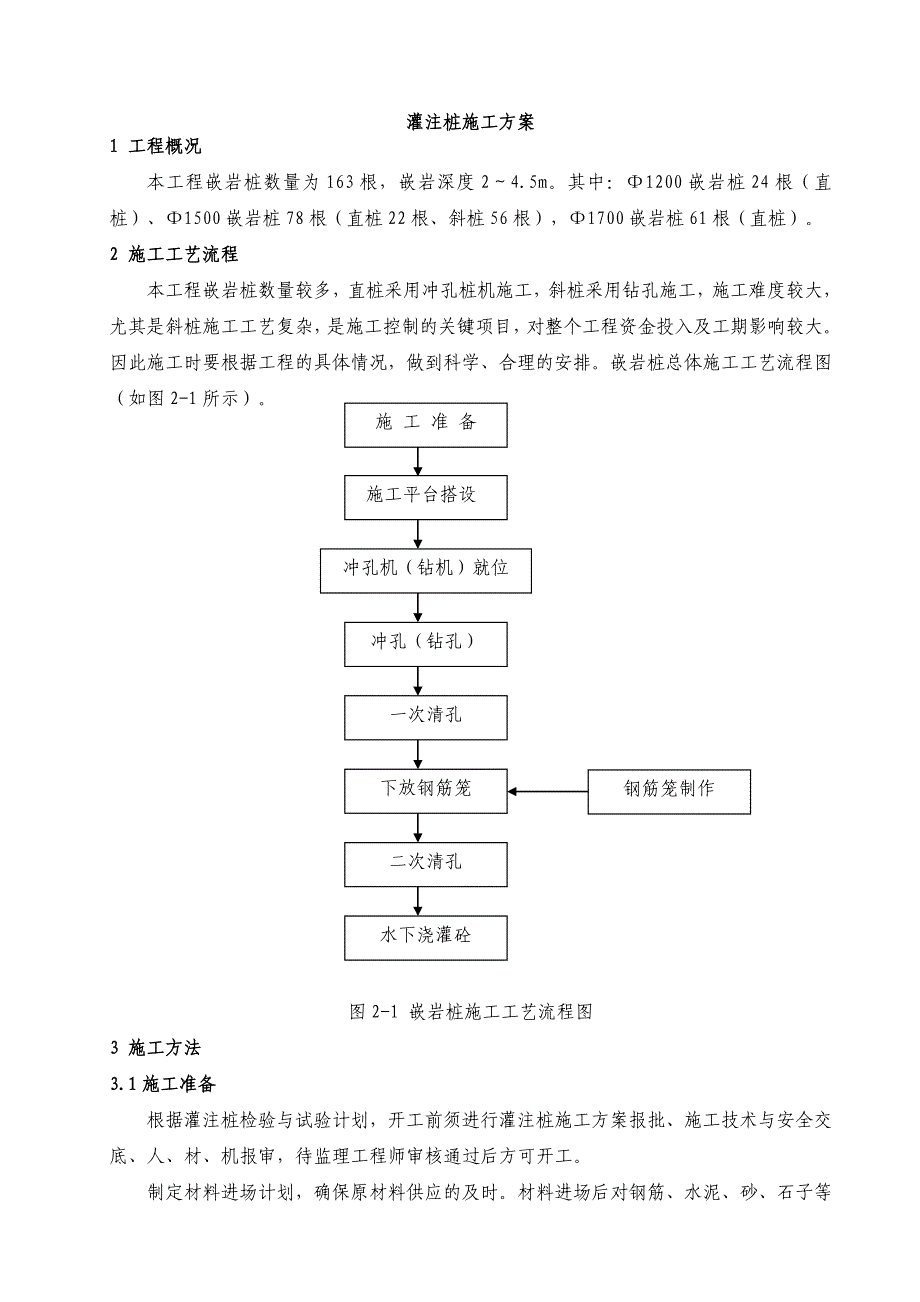 [福建]石化码头海上钻孔灌注桩基础施工方案.doc_第1页