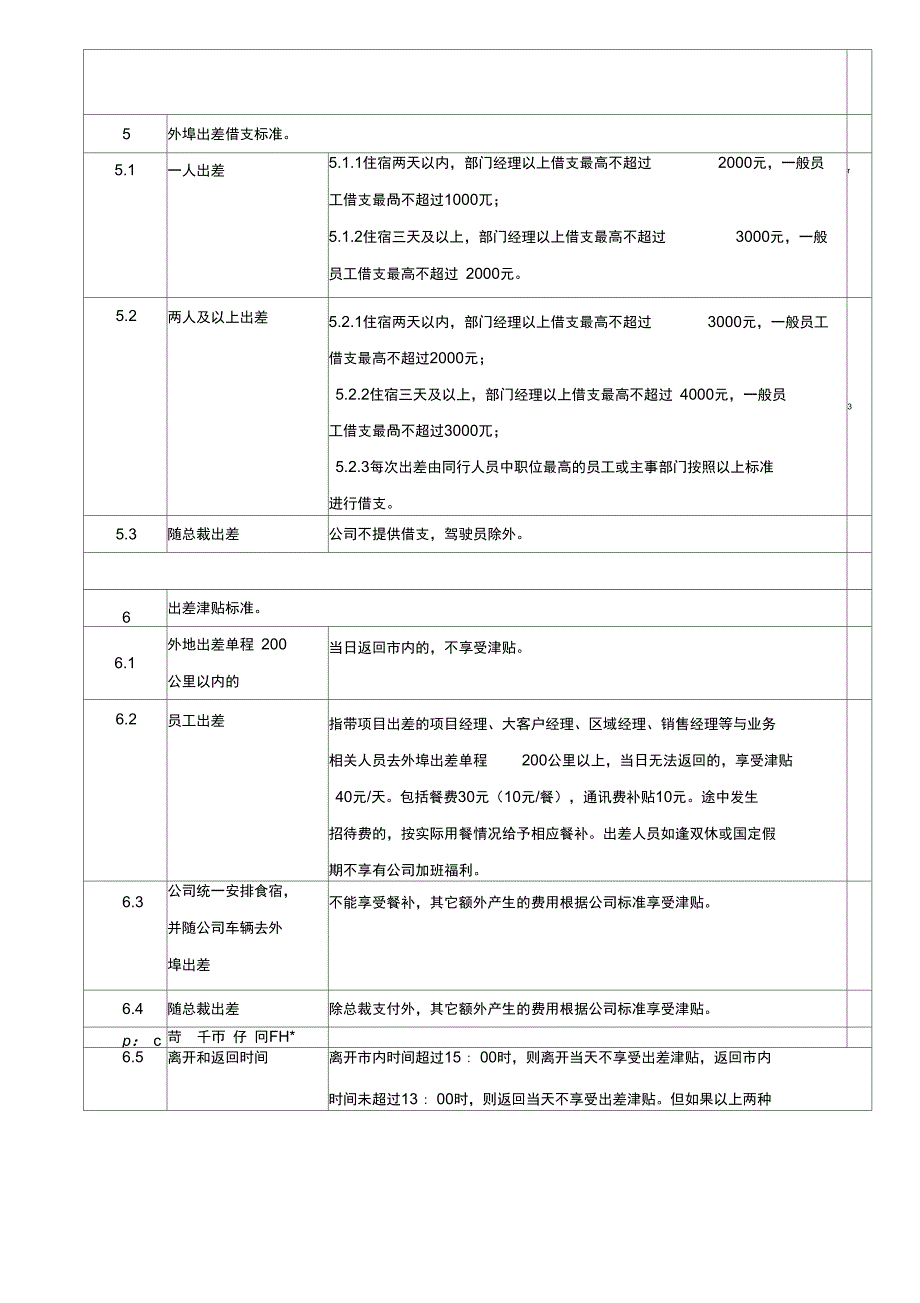 公司行政部出差管理制度流程_第3页