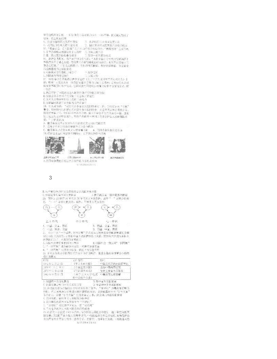 最新辽宁沈阳市重点高中高二历史下学期期末联考试题无答案优秀名师资料_第3页