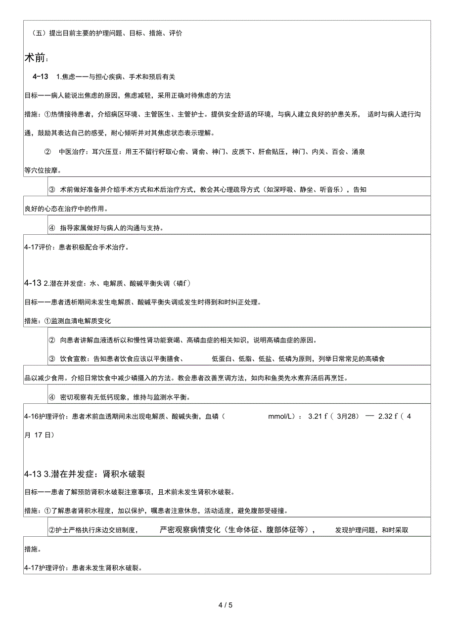 护理查房模板_第4页