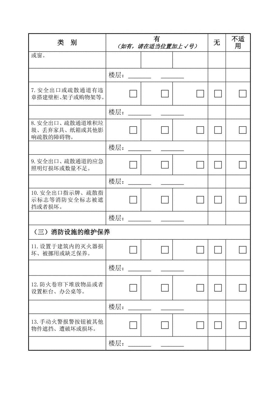 消防安全巡查表.doc_第2页