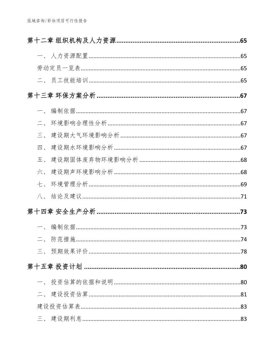 彩妆项目可行性报告_第5页