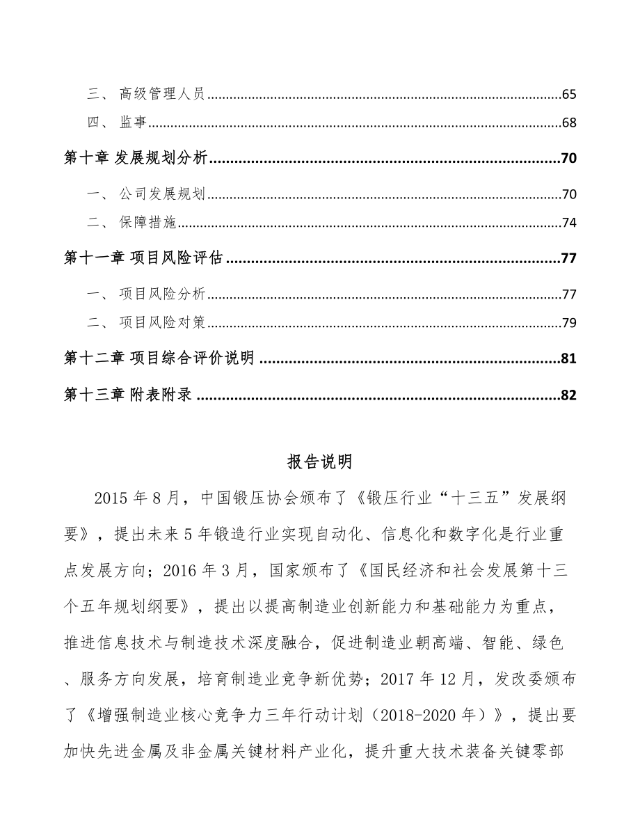 南宁工业金属锻件项目可行性研究报告_第4页