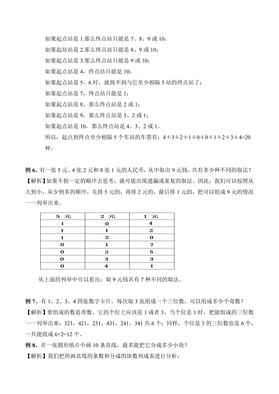 【精品原创】四年级奥数培优教程讲义第08讲-简单列举（教师版）.doc_第3页