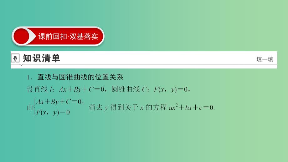 2020高考数学大一轮复习 第八章 解析几何 第8节 圆锥曲线的综合应用问题课件 文 新人教A版.ppt_第3页