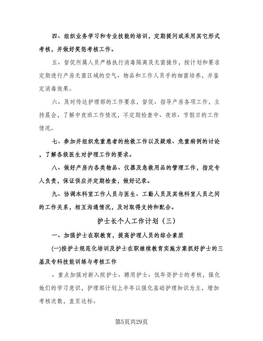 护士长个人工作计划（九篇）.doc_第5页