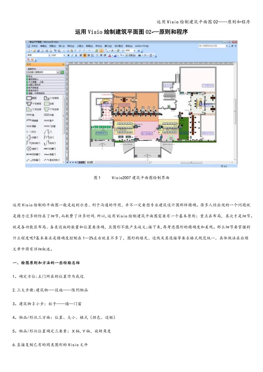 运用Visio绘制建筑平面图02——原则和程序.doc_第1页