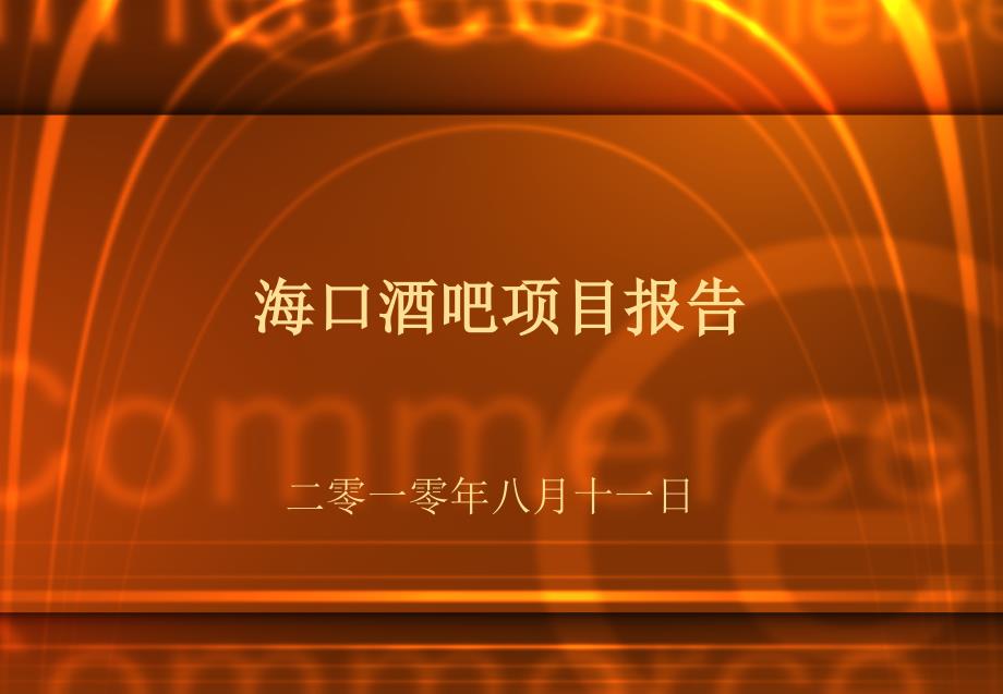 hA酒吧项目可行性研究报告优秀可研报告_第1页