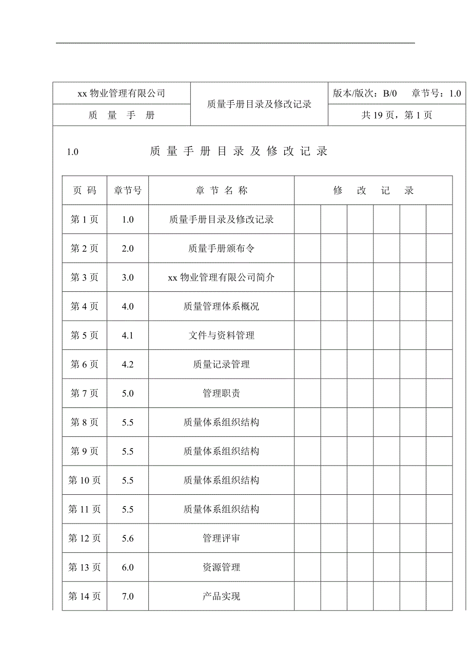 富周物业管理公司质量手册_第2页