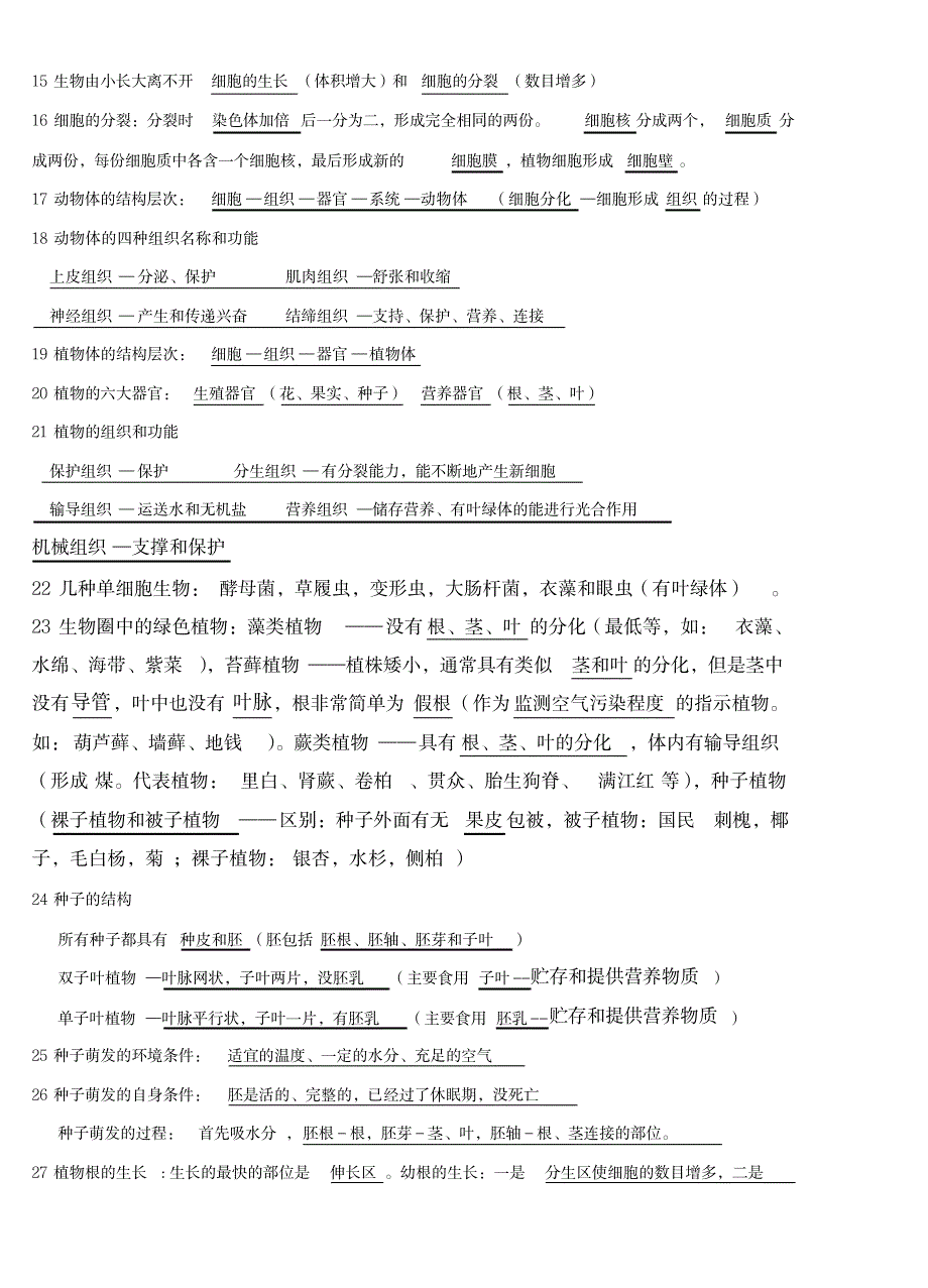 2023年人教版七年级生物上册知识点归纳总结全面汇总归纳全面汇总归纳复习超详细知识超详细知识汇总全面汇总归纳全面超详细知识汇总全面汇总归纳全面汇总归纳_第2页