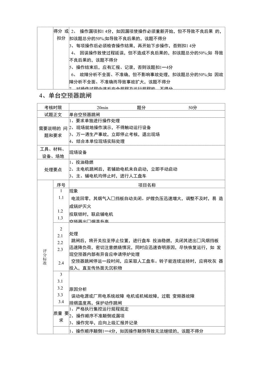 锅炉专业技能比赛实操试题_第5页