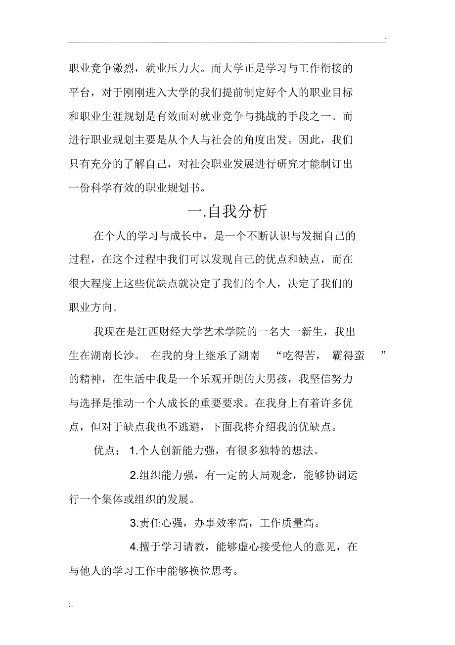 个人职业生涯规划书_第3页