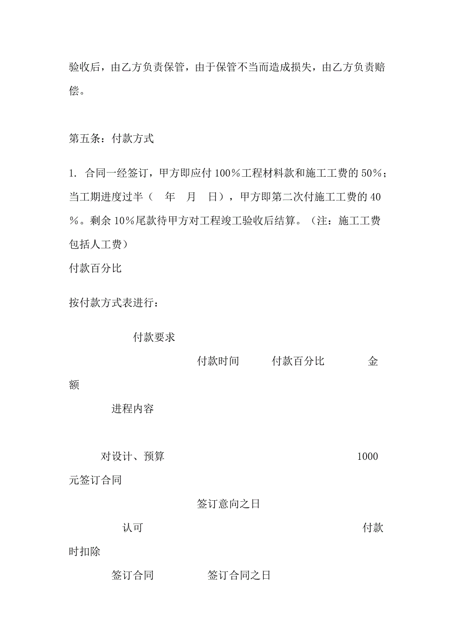 住房装修合同范本_第4页