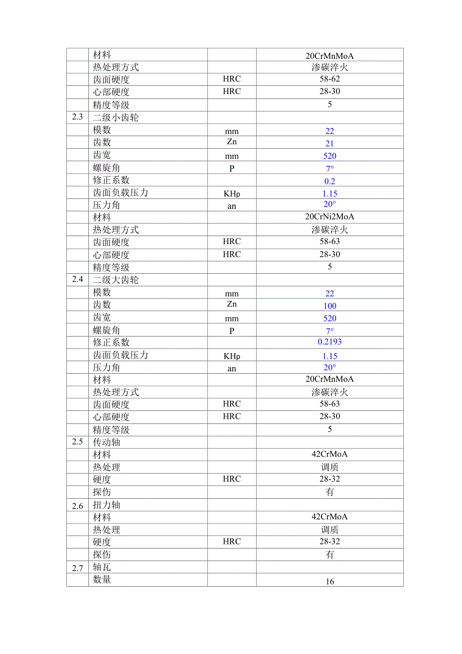 减速机技术表_第2页