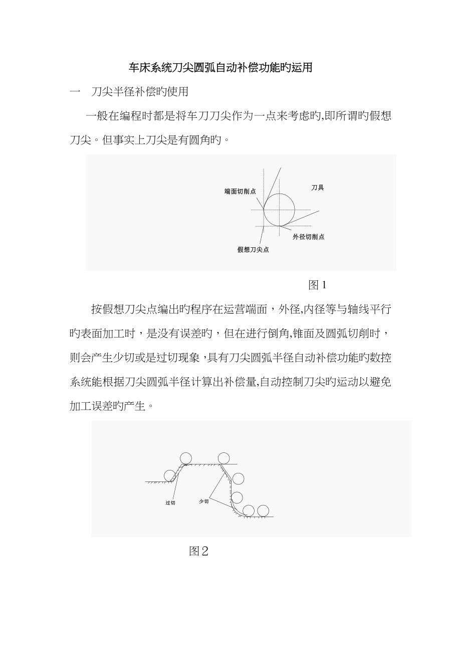 车床刀尖半径补偿的运用_第1页